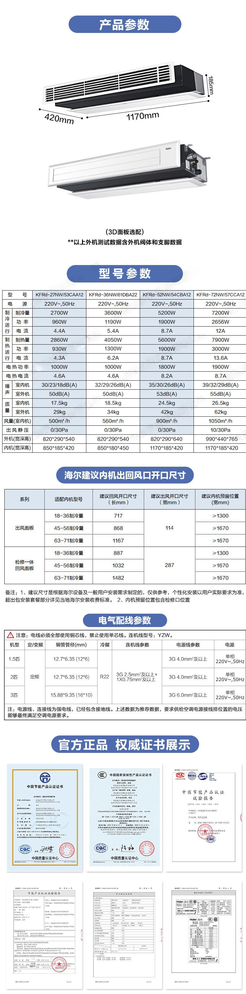 海爾中央空調(diào)家用大3匹8